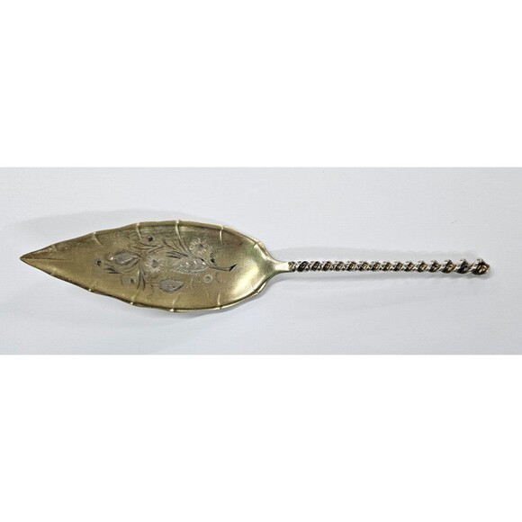 Towle Sterling Silver Twist #128 Jelly Cake Server - Monogrammed- Dated 1890 - Picture 1 of 6